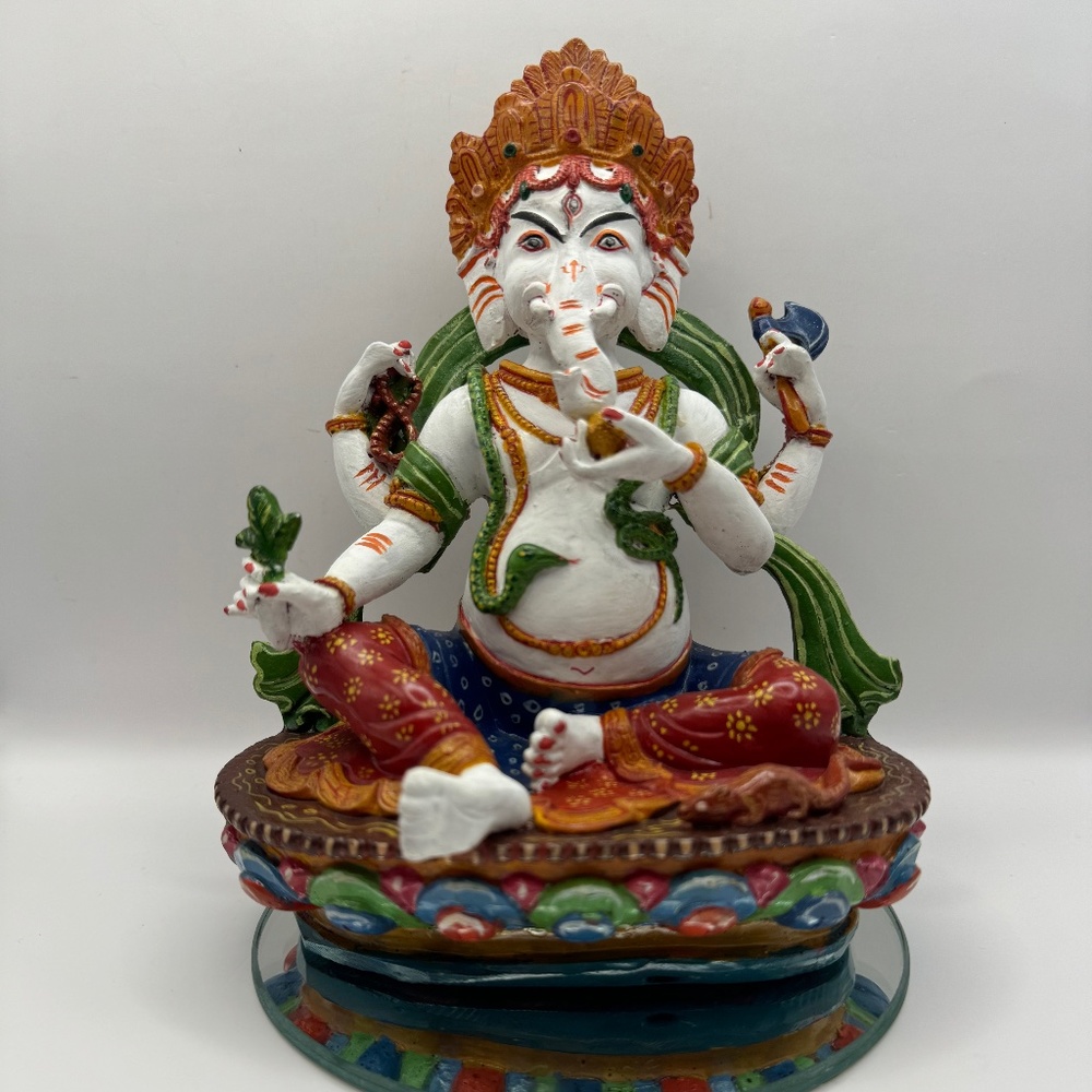 Lord Ganesha Statue, Protector God, 8 Inch, Home Decor, Good Luck, Elephant God.